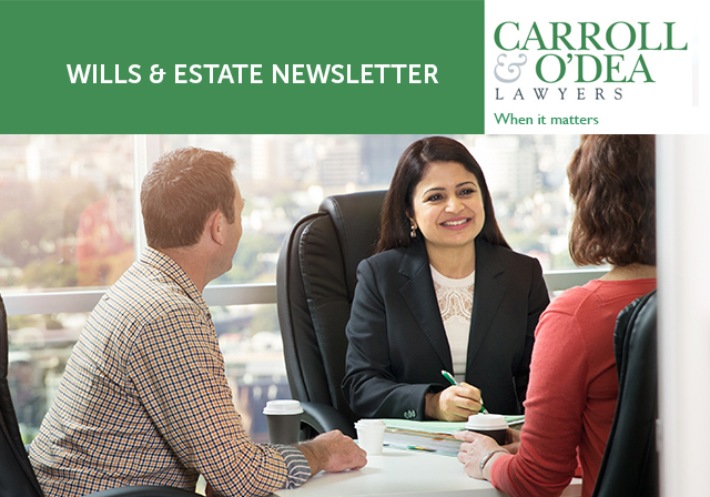 Wills & Estates Newsletter Edition #2 - October 2016