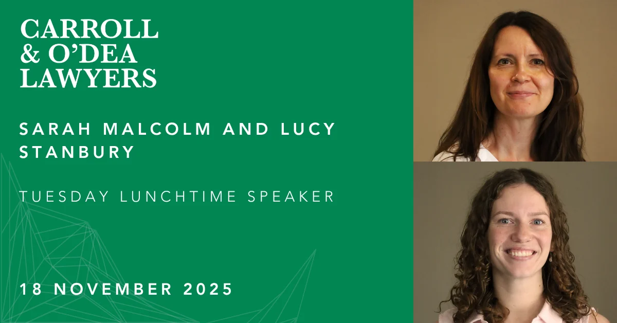 Tuesday Lunchtime Speaker Event with Sarah Malcolm and Lucy Stanbury